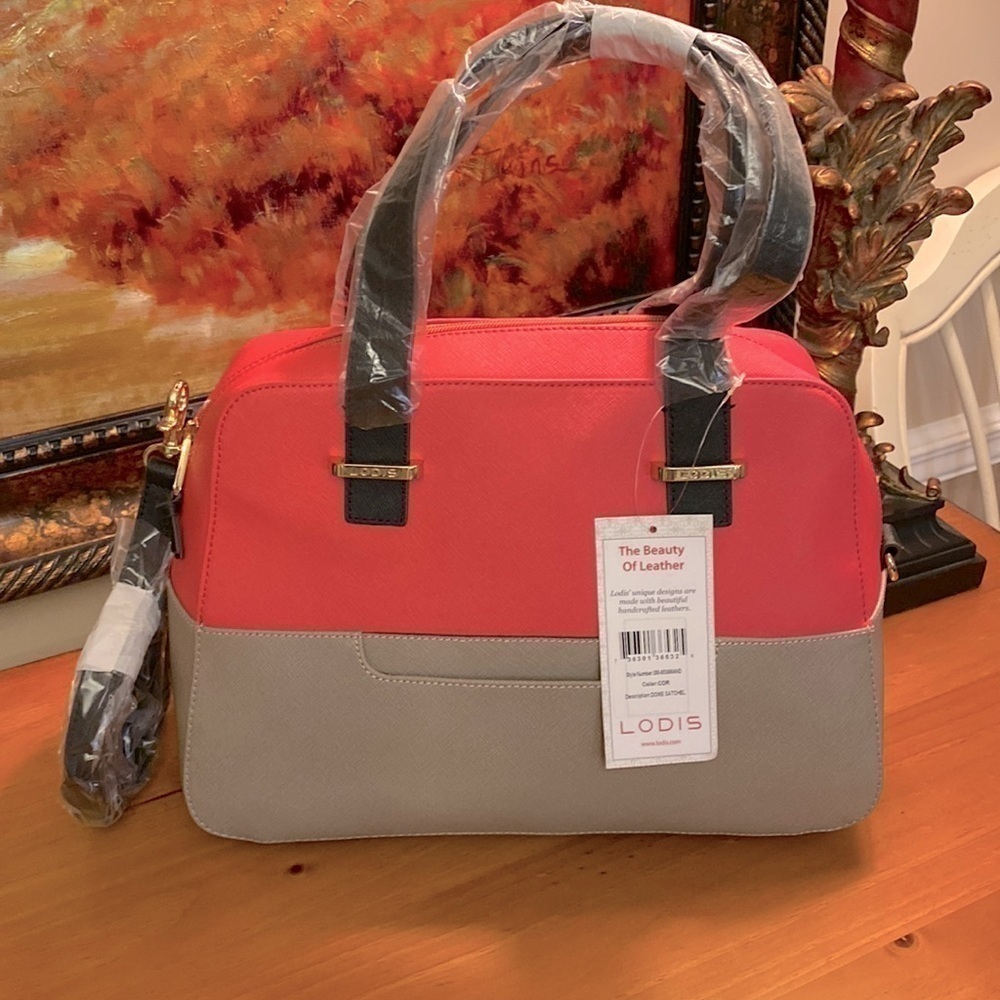 Lodis Mandy Colorblock Dome Satchel Bag NWT
